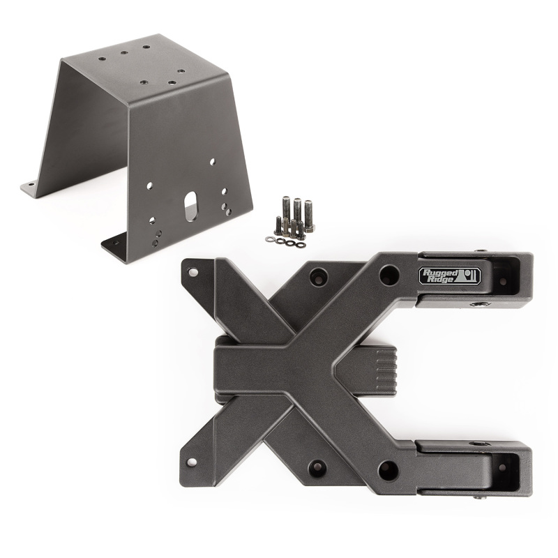 Jeep Wrangler TJ Spare Tire Carrier - Rugged Ridge - Spartacus HD - Black - `97-`06 Jeep Wrangler TJ Spare Tire Carrier - Rugged Ridge - Spartacus HD - Black - `97-`06